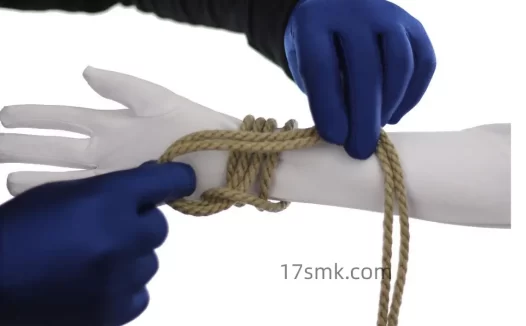 基础绳艺教程教学图解-15.麻绳(普鲁士单柱缚)