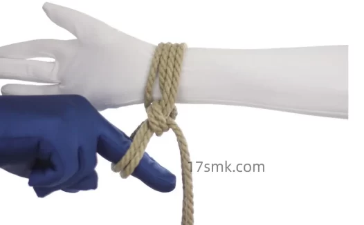 基础绳艺教程教学图解-14.麻绳（辫链单柱缚）