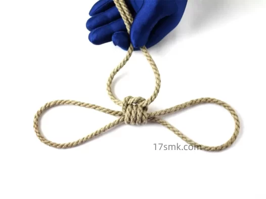 基础绳艺教程教学图解-21.麻绳（多环手K）