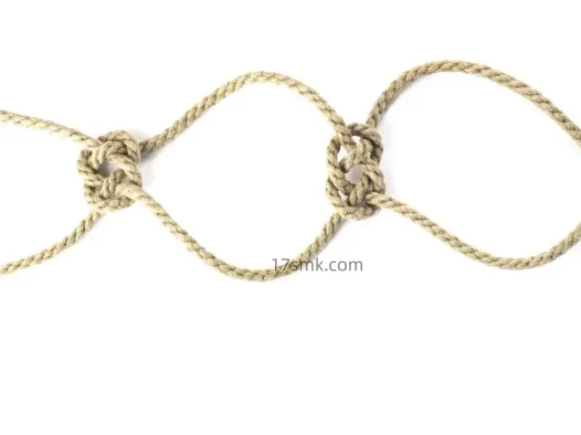 基础绳艺教程教学图解-8.麻绳（双钱结）