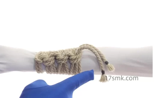 绳艺工作室绳束教程-反扣穿插手套