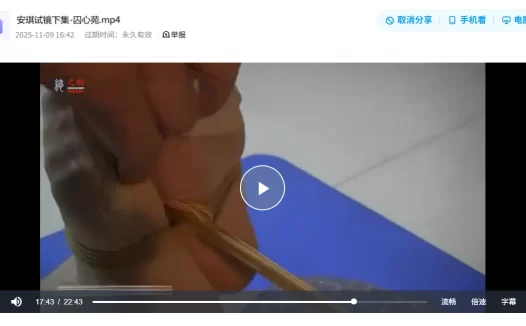 灰度绳艺视频随心原创紧缚系列-安琪试镜下集-囚心苑