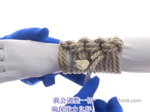 绳艺基础教程（视频系列）-反扣穿插手套